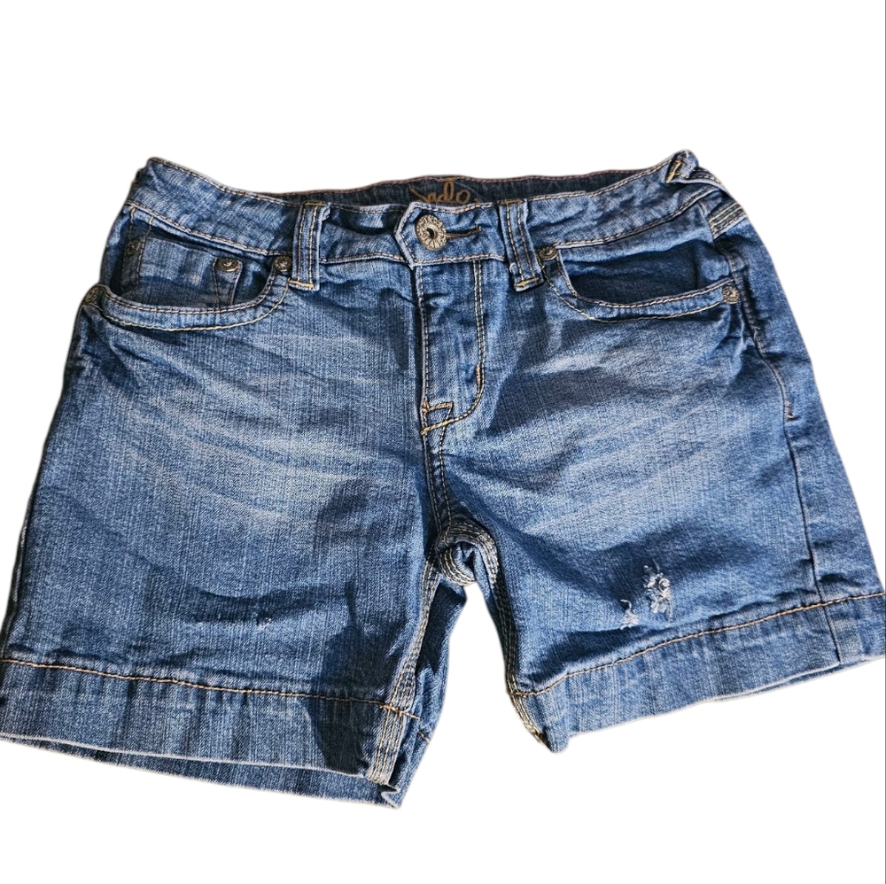 EUC | JADE | Girl's 5 Pocket Denim Shorts - Blue | Expandable Waist